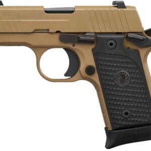 Sig Sauer 238380ESCPN P238 Micro-Compact Emperor Scorpion 380 ACP 2.70" 6+1 & 7+1 Flat Dark Earth Hardcoat Anodized Flat Dark Earth Nitron Stainless Steel Black Hogue G10 Piranha Grip