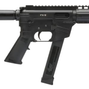 Freedom Ordnance FX9P8 FX-9 9mm Luger 8.25" 33+1 Black Hard Coat Anodized Black Polymer Grip KAK Shockwave Pistol Brace