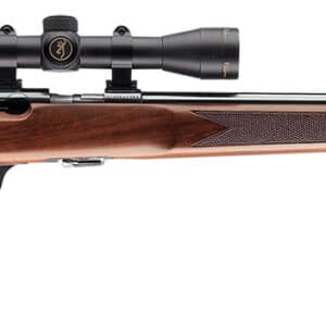 Browning 025176202 T-Bolt Target/Varmint 22 LR 10+1 22" Heavy Target Barrel, Polished Blued Steel Receiver, Satin Walnut Stock With Monte Carlo Comb, Optics Ready, Scope NOT Included