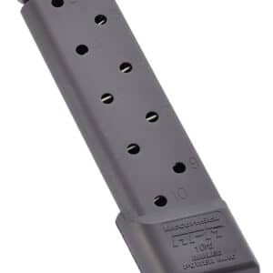 CMC Products MRPM45FS10B Power Mag Railed 10rd 45 ACP Fits 1911 Government Black Stainless Steel