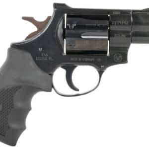 Weihrauch Guns 770125 Windicator  38 Special 6rd 2" Blued Steel Barrel & Cylinder, Compact Blued  Steel Frame w/Exposed Hammer, Ramp Front/Fixed Rear Sights, Finger Grooved Black Rubber Grip