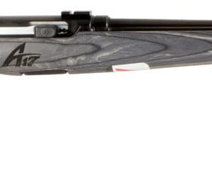 Savage Arms 47008 A17 Sporter Full Size 17 HMR 10+1 22" Satin Black Sporter Barrel, Satin Black Drilled & Tapped Carbon Steel Receiver, Gray Fixed Laminate Stock, Right Hand