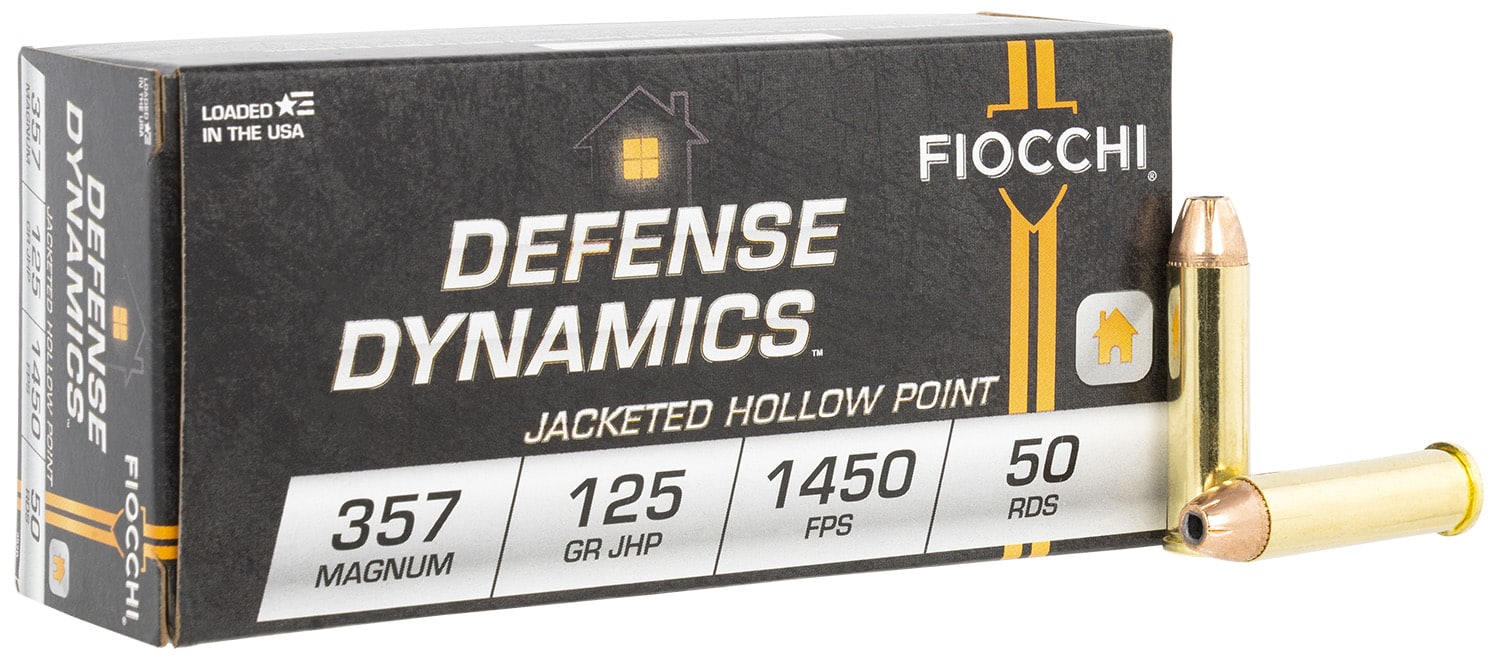 Fiocchi 357D Defense Dynamics 357Mag 125gr Jacketed Hollow Point 50 Per Box/20 Case
