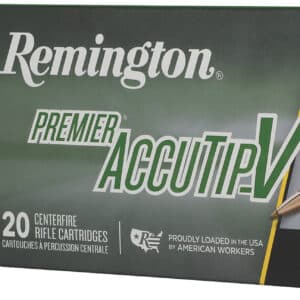 Remington Ammunition 29194 Premier Accutip-V 243Win 75gr AccuTip V Boat Tail 20 Per Box/10 Case