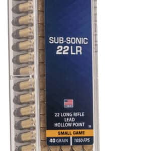 CCI 0056 Subsonic Small Game 22LR 40gr Lead Hollow Point 100 Per Box/50 Case