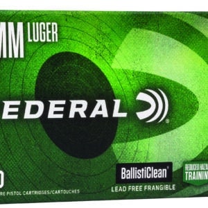 Federal BC9NT3 BallistiClean Reduced Hazard Training 9mmLuger 100gr Lead Free Frangible 50 Per Box/20 Case