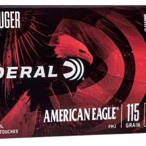 Federal AE9DP American Eagle Handgun 9mmLuger 115gr Full Metal Jacket 50 Per Box/20 Case