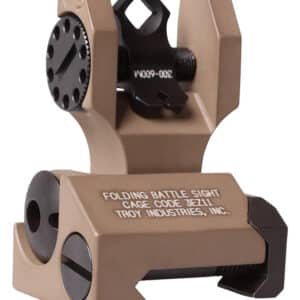 Troy Ind SSIGDOARFFT00 Rear Folding BattleSight Dioptic  Flat Dark Earth Folding for AR-15