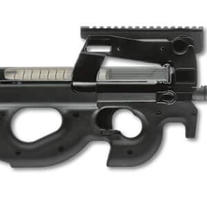 FN 3848950440 PS90  5.7x28mm 10+1 16" Black Ported Barrel, Black w/Picatinny Rail Aluminum Receiver, Matte Black Synthetic Bullpup w/Thumbhole Stock, Ambidextrous