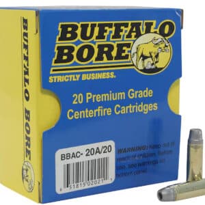Buffalo Bore Ammunition 20A20 Heavy Strictly Business 38Special +P 158gr Soft Cast Hollow Point 20 Per Box/12 Case