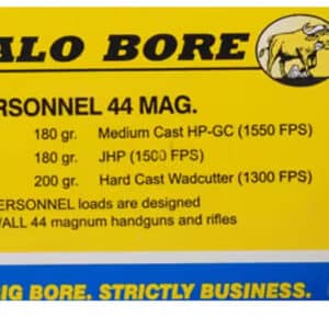 Buffalo Bore Ammunition 4J20 Anti-Personnel Strictly Business 44Rem Mag 200gr Hard Cast Wadcutter 20 Per Box/12 Case