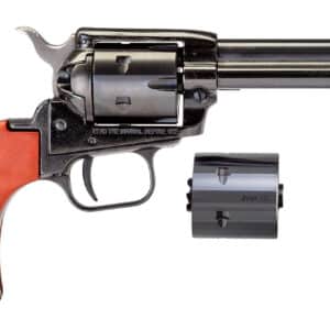 Heritage Mfg RR22MB4 Rough Rider 22 LR 22 WMR 6 Shot, 4.75" Black Steel Barrel, Black Zinc Alloy Frame, Black Cylinder, Cocobolo Grip, Hammer/Thumb Safety, Exposed Hammer