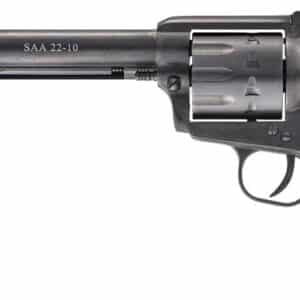 Chiappa Firearms CF340170 SAA 1873  Medium Frame 22 LR 10 Shot, 7.50" Blued Steel Barrel, Blued Steel Frame, Blued Cylinder, Black Plastic Grip, Exposed Hammer