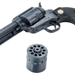 Chiappa Firearms CF340155D SAA 1873  Medium Frame 22 LR 22 WMR 10 Shot, 4.75" Blued Steel Barrel, Blued Steel Frame, Blued Cylinder, Black Polymer Grip, Exposed Hammer