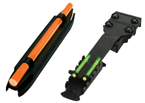 HiViz C4001 C-Series Magnetic Turkey/Deer Sight Set Black | Orange Fiber Optic Front Sight Green Fiber Optic Rear Sight