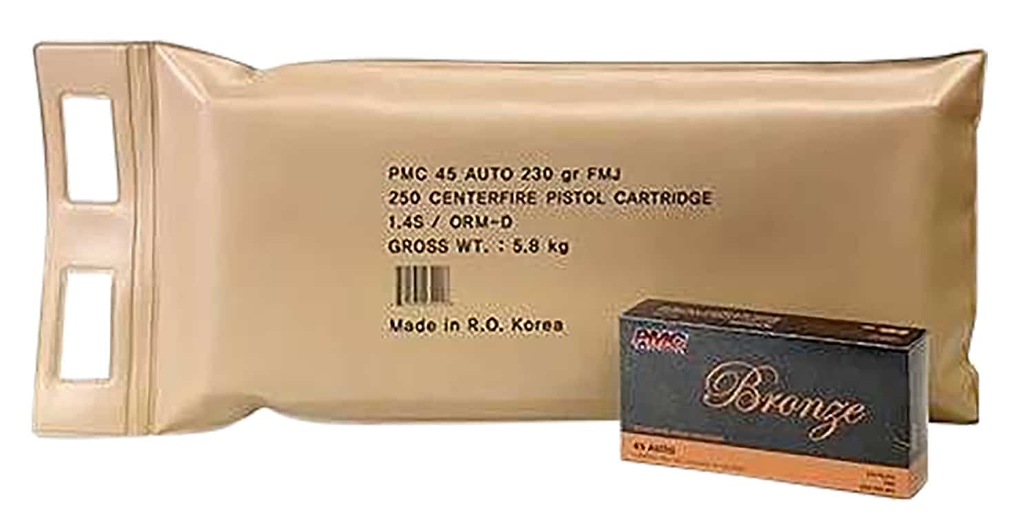 PMC 45ABP Bronze Battle Pack 45ACP 230gr Full Metal Jacket 250 Per Box/3 Case