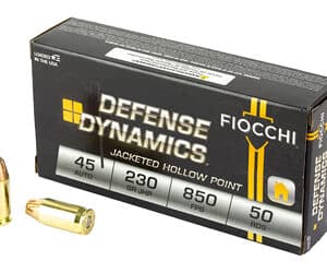 FIOCCHI 45ACP 230GR JHP 50/500