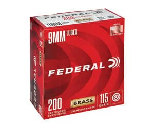 FED CHAMP 9MM 115GR FMJ 200/1000