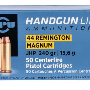 PPU PPH44MH Handgun 44RemMag 240gr Jacketed Hollow Point 50 Per Box/10 Case
