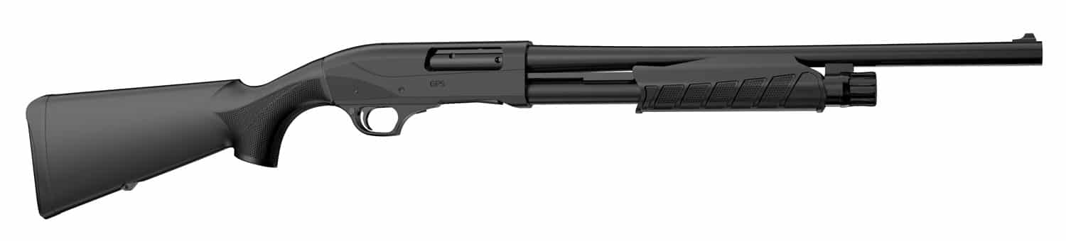 Retay USA GPSTAC18 GPS Tactical Inertia Plus 12 Gauge with 18.50" Deep Bore Drilled Barrel, 3" Chamber, 5+1 Capacity, Matte Black Metal Finish & Black Synthetic Stock Right Hand (Full Size)
