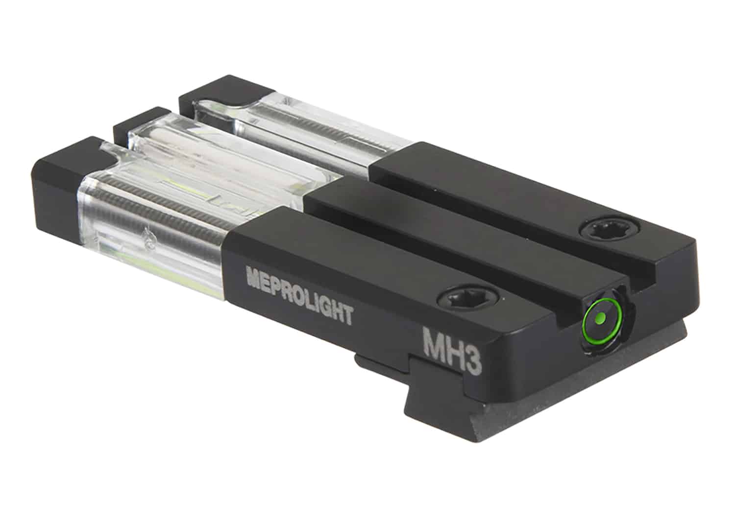 Meprolight USA 631163108 FT Bullseye Rear Sight Green/Tritium Fiber Optic, Black Frame, Fits Sig Sauer P365, Dovetail