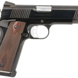 Tyler Gun Works TGWCMBL45 Custom 1911 Commander 45 ACP 7+1 4.25" Stainless Match Grade Barrel, Blued Serrated Steel Slide, Blued Steel Frame w/Beavertail, Walnut Grip