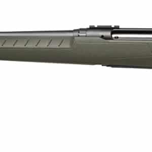 Savage Arms 32130 Axis 2 Compact 7mm-08 Rem 4+1 20" Matte Black Heavy Sporter Barrel, Matte Black Drilled & Tapped Carbon Steel Receiver, Fixed OD Green Synthetic Stock, Left Hand