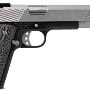 Iver Johnson Arms EAGLEXL10TT Eagle Deluxe 10mm Auto 8+1 6" Steel Barrel, Hard Chrome Serrated Steel Slide, Matte Black Steel Frame w/Beavertail, Black/Gray G10 Grip