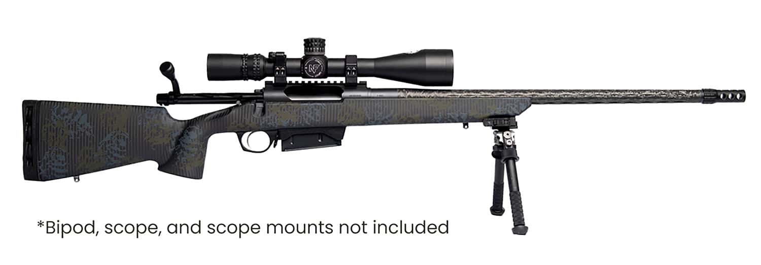 Horizon Firearms RF019C232216C20 Vandal Carbon II 300 PRC 22" Black Fluted Barrel, Black Drilled & Tapped Receiver, Black Iota EKO X Carbon Fiber Stock