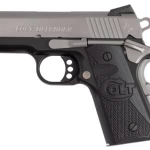 Colt Mfg O7800XETT Defender 45 ACP 7+1 3" Carbon Steel Slide, Aluminum Frame w/Beavertail, G10 Grip
