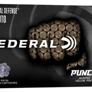 Federal PD45P1G Punch 45Auto 230gr Jacketed Hollow Point 50 Per Box/10 Case