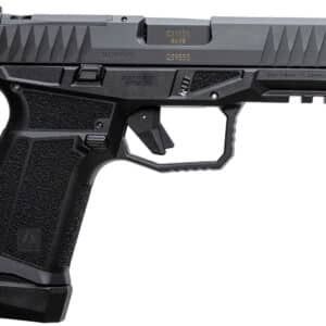 AREX 815537024074 Delta M Gen2 Compact Frame 9mm Luger 15+1 4" Black Steel Barrel, Black Nitride Steel Optic Cut/Serrated Slide, Black Polymer Frame w/Picatinny Rail, Black Stippled Grip, Ambidextrous