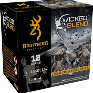 Browning Ammo B193431232 Wicked Blend 12Gauge 3" 1 1/4oz 2/4BI Shot 25 Per Box/10 Case