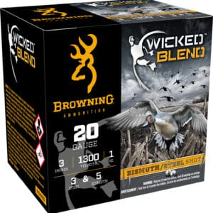 Browning Ammo B193432033 Wicked Blend 20Gauge 3" 1oz 3/5BI Shot 25 Per Box/10 Case