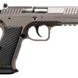 Sarsilmaz SAR7/24SPT 7/24 9mm Luger 17+1 4.40" Stainless Barrel, Matte Stainless Steel Optic Cut/Serrated Slide, Matte Stainless Steel Frame w/Beavertail & Picatinny Rail, Black Polymer Grip