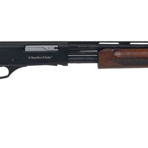 Charles Daly 930415 301 Field Compact 20 Gauge Pump 3" 4+1 22" Vent Rib Barrel, Black Anodized Grooved Receiver, Fixed Walnut Stock