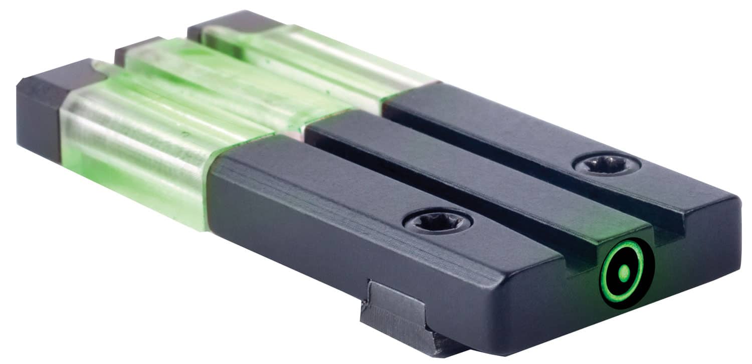Meprolight USA 631013108 FT Bullseye Rear Sight Green Tritium FO/Black Frame Compatible w/Glock Gen 1-5 (Except MOS), Dovetail Mount