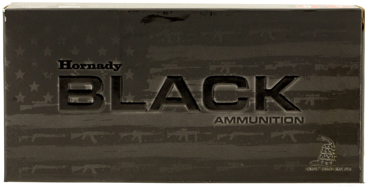 Hornady 81263 Black 5.56x45mmNATO 62gr Full Metal Jacket 20 Per Box/10 Case