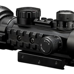 Konus 7170 KonusPro AS-34 Matte Black 2-6x28mm 34mm Tube Dual Illuminated Green/Red Engraved Mil-Dot Reticle Features Bubble Level