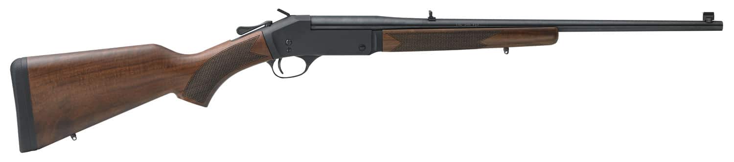 Henry H015223 Single Shot 223 Rem Caliber with 1rd Capacity, 22" Barrel, Overall Blued Metal Finish & American Walnut Stock, Right Hand (Full Size)