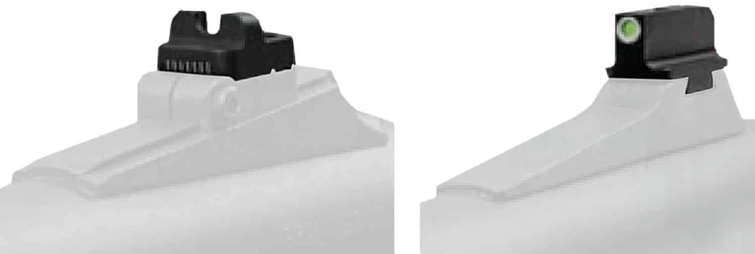 TruGlo TG231N1W Tritium Pro Black | Green Tritium White Outline Front Sight Green Tritium Rear Sight