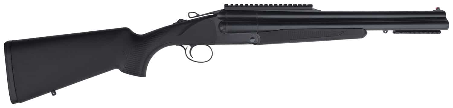 Charles Daly 930110 Triple Threat Full Size 12 Gauge Break Open 3" 3 18.50" Blued Triple Barrel, Blued Steel Receiver w/Picatinny Rail, Checkered Black Synthetic Stock, Right Hand