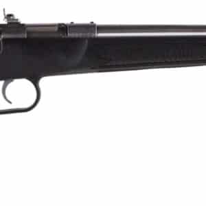 Crickett KSA2295 Youth 22 WMR 1rd 16.12" Blued Barrel & Receiver, Fixed Front/Adjustable Rear Peep Sights, Black Synthetic Stock w/11.5" LOP, Rebounding Firing Pin Safety