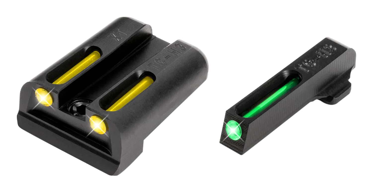 TruGlo TG131XTY TFO Green/Tritium/Fiber Optic Front Sight-Yellow/Tritium/Fiber Optic Rear Sight Springfield Armory XD