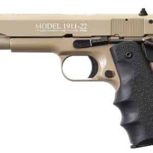1911 Pistol 22LR 5" BBL Tan,Hogue Gp2/10