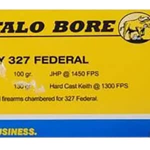 Buffalo Bore Ammunition 37B20 Heavy Strictly Business 327Federal Mag 130gr Hard Cast 20 Per Box/12 Case