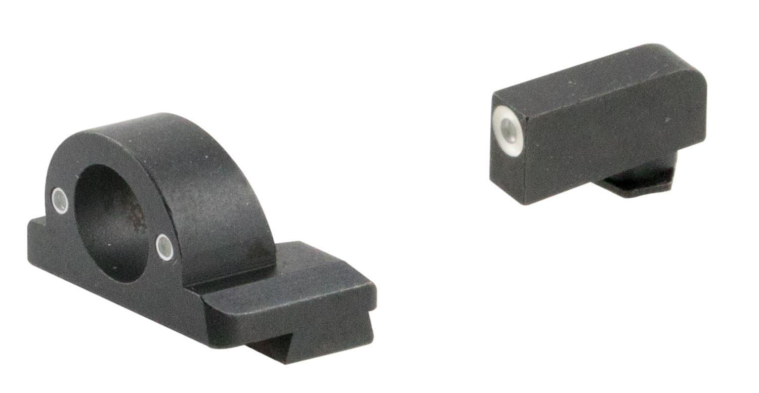AmeriGlo GL5125 Ghost Ring Sight Set for Glock Green Tritium White Outline Front Sight-Green Tritium Rear Sight