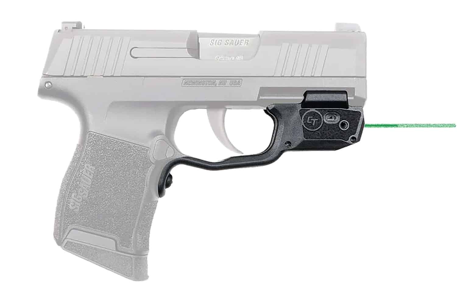 Crimson Trace 0181601 Laserguard Fits Sig P365/P365XL/P365SAS, Green Laser Black Polymer Trigger Guard Mount