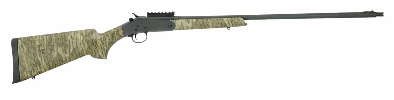 Stevens 19618 301 Turkey Full Size 20 Gauge Break Open 3" 1rd 26" Matte Black Steel Barrel, Picatinny Rail Carbon Steel Receiver, Sporter Mossy Oak Bottomland Synthetic Stock, Ambidextrous