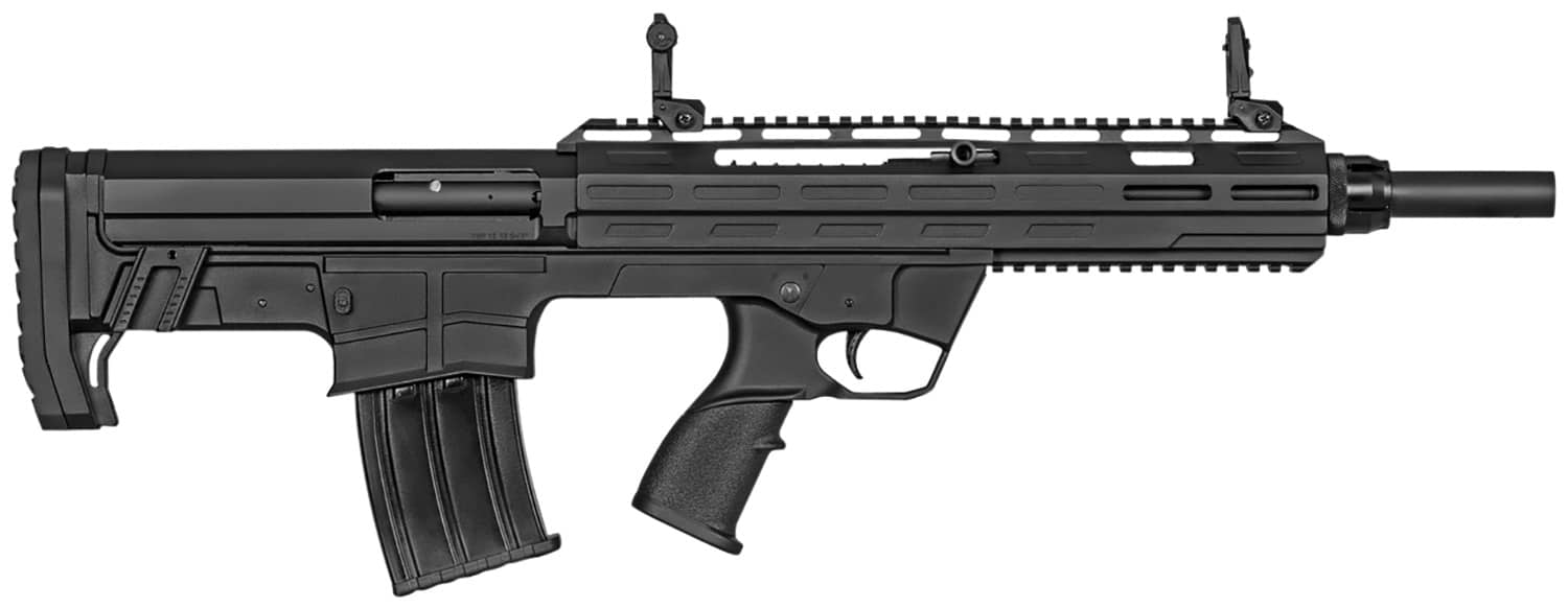 Tokarev USA 21000105 TBP 12 Gauge Semi-Auto 3" 5+1 18.50" Black Steel Barrel, Black Receiver w/Picatinny Rail, Black Bullpup Synthetic Stock